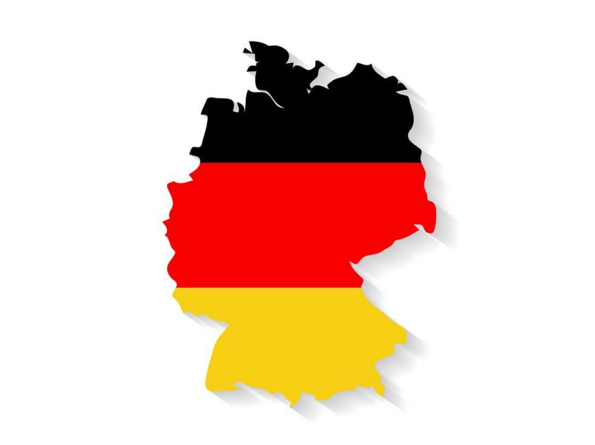 Carte du drapeau allemand